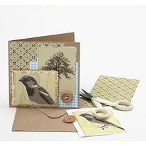 Conjunto de 10 cartões e envelopes + Guia Grátis foto para um cartão nostálgico + Designer gratuito Paper Series