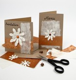 KARTEN und Zubehör / Cards Kort str. 12,5 x12, 5 cm, natur