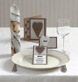 KARTEN und Zubehör / Cards Tamanho do cartão 12,5 x12, 5 cm, natural