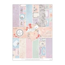 Designers block with part cut sheets
