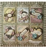 Spellbinders und Rayher Metalen sjabloon Shapeabilities, omlijst Fancy Tags 3, 4 x 1-10,9 x 3,1 cm, 6 stuks