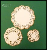 Spellbinders und Rayher Shapeabilities modelo de Metal, Vintage Lace motivos, 2,5 x 2,4-9 cm, um conjunto de 5 modelos!