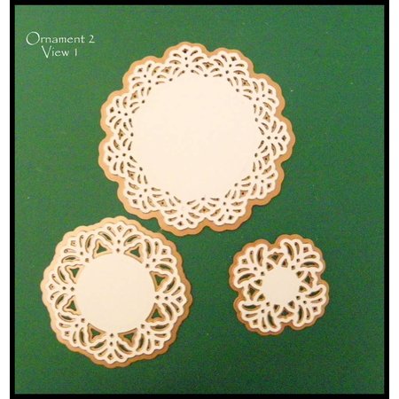 Spellbinders und Rayher Metal template Shapeabilities, Vintage Lace Motifs, 2.5 x 2.4 to 9 cm, A Set of 5 templates!