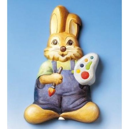 GIESSFORM / MOLDS ACCESOIRES Dekostecker Rabbit med fargepalett, 22x14cm, 500g Materiale Krav