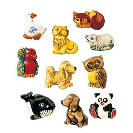 GIESSFORM / MOLDS ACCESOIRES broches des animaux, moisissures, 3-4 cm