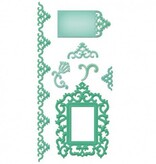 Spellbinders und Rayher Molde de metal Samantha Walker, Armação e Acentos Antique