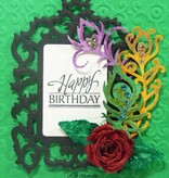 Spellbinders und Rayher Molde de metal Samantha Walker, Armação e Acentos Antique