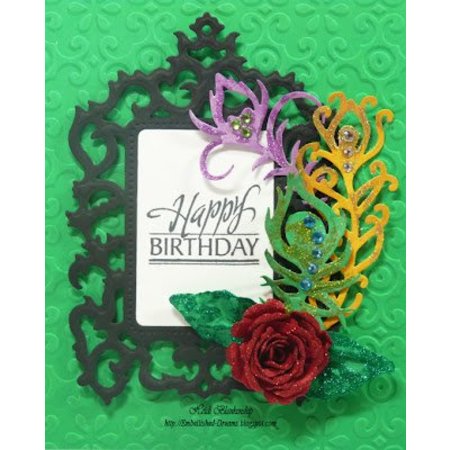 Spellbinders und Rayher Molde de metal Samantha Walker, Armação e Acentos Antique