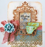 Spellbinders und Rayher Molde de metal Samantha Walker, Armação e Acentos Antique
