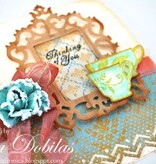 Spellbinders und Rayher Molde de metal Samantha Walker, Armação e Acentos Antique