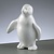 Objekten zum Dekorieren / objects for decorating 1 forma de isopor, Pinguim de pé, 180 milímetros