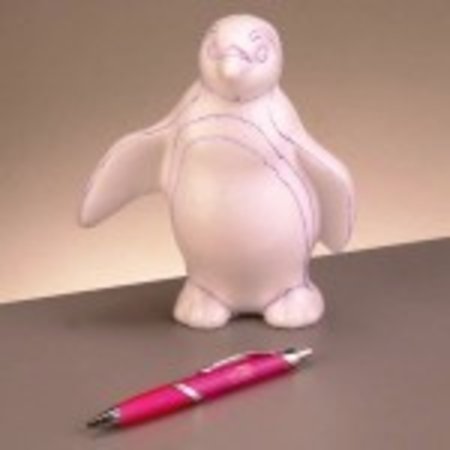 Objekten zum Dekorieren / objects for decorating 1 styrofoam form Penguin stående, 180 mm