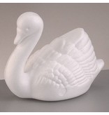 Objekten zum Dekorieren / objects for decorating 1 Styroporform, Schwan groß, 12 x 17 cm
