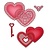 Spellbinders und Rayher Ponsen - en embossing stencil SET, piek hart + Uitstekende sleutel