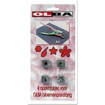 OLBA, Set of 4 stamping bits for OLBA flowers pliers