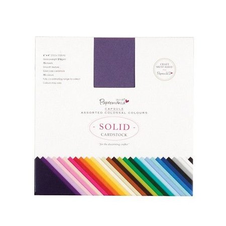 DESIGNER BLÖCKE  / DESIGNER PAPER Papierblock, 15 x 15cm, Premium Cardstock, 216gsm, 75 Blatt, 75 farbe!!