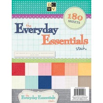 180 folhas! DCWV, todos os dias Essentials Paper Stack