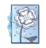 Sticker Forma a stella adesivi trasparenti, 10 x 23 centimetri, ricami, in argento o oro