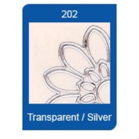 Sticker Forma a stella adesivi trasparenti, 10 x 23 centimetri, ricami, in argento o oro