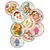 Embellishments / Verzierungen 9 etichette con motivi cute baby