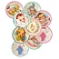 Embellishments / Verzierungen 9 Labels, mit niedliche Baby Motiven