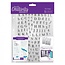 Stempel / Stamp: Transparent selos transparentes com letras maiúsculas e minúsculas