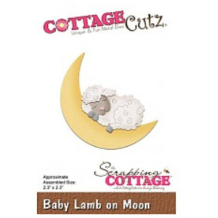 Cottage Cutz Ponsen sjabloon: schapen van de slaap en de maan