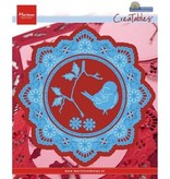 Marianne Design Modèle de poinçonnage: cercle de Petra avec oiseau