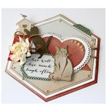 Joy!Crafts Stamping template: cats, playing and sitting