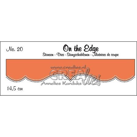 Crealies und CraftEmotions Stamping template, border
