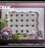 Crealies und CraftEmotions beira do molde de perfuração