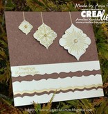 Crealies und CraftEmotions beira do molde de perfuração