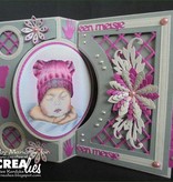 Crealies und CraftEmotions beira do molde de perfuração