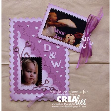 Crealies und CraftEmotions Stamping template, border