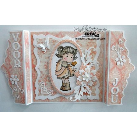 Crealies und CraftEmotions Stamping template, border