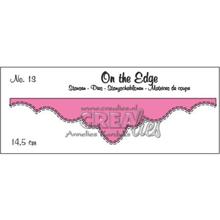 Crealies und CraftEmotions Stamping template, border