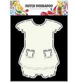 Dutch DooBaDoo A5 template card type, dress