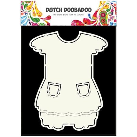 Dutch DooBaDoo A5 Schablone Card Art, Kleidchen