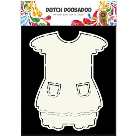 Dutch DooBaDoo A5 template card type, dress