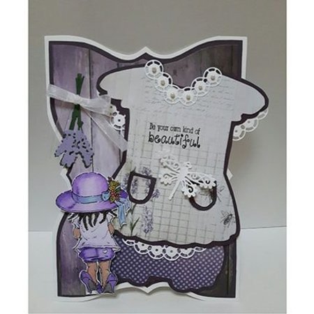 Dutch DooBaDoo A5 template card type, dress