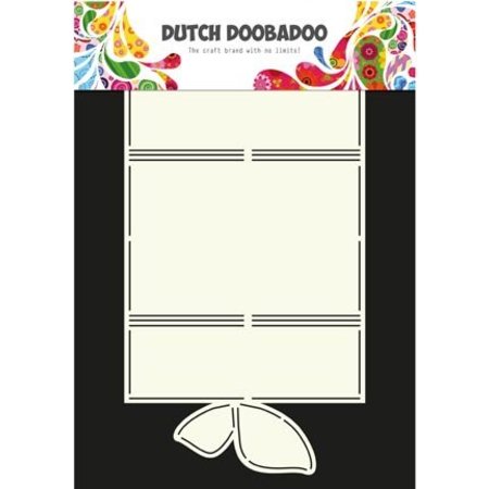 Dutch DooBaDoo A4 skabelon kort Butterfly Art