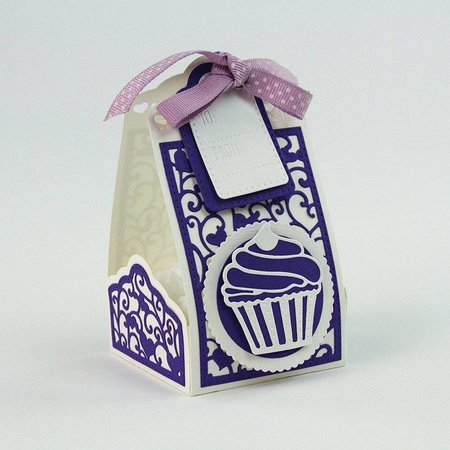 TONIC Stempelen en embossing sjabloon: Cupcake & Treat Box The Set