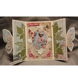 Studio Light Stamping- and pre-template: roses frame and 2 roses
