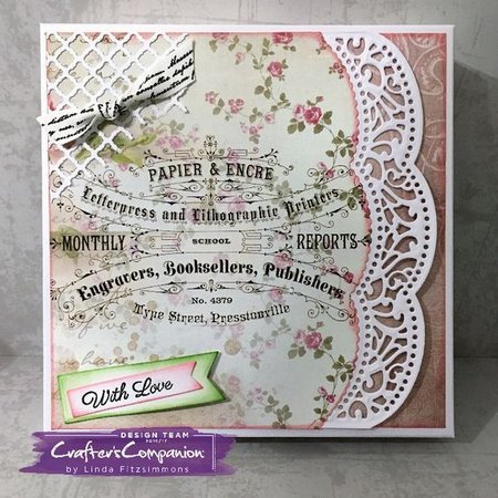 Crafter's Companion Stamping template: Shabby chic, borders