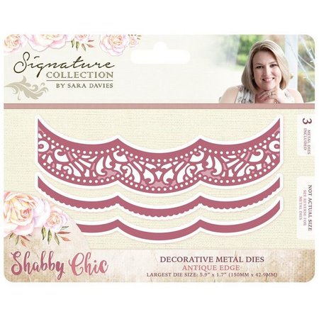 Crafter's Companion Stamping template: Shabby chic, borders