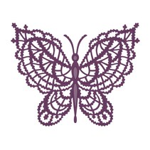 Modèle de poinçonnage: papillon en dentelle