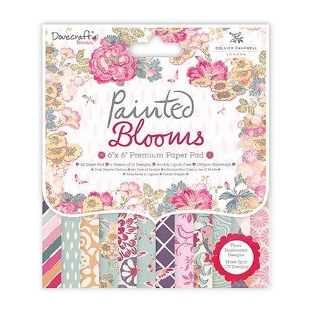 Crafter's Companion Designersblock, geschilderde bloemen