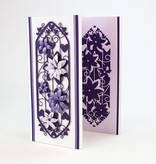 TONIC Estampillage et le modèle de gaufrage: bordure décorative avec des fleurs filigrané