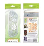 TONIC Stempelen en embossing sjabloon: filigraan decoratieve grens met bloemen