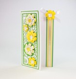 TONIC Stansing og preging mal: filigran dekorativ kant med blomster